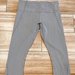 Lorna Jane Ankle Biter Striped Leggings